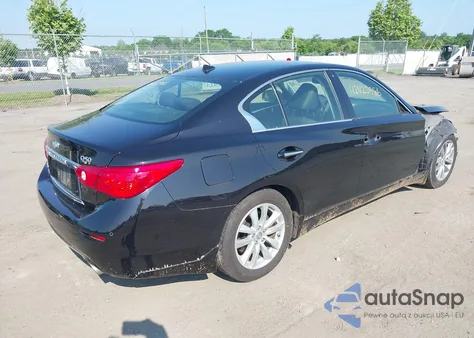 2014 Infiniti Q50 Premium from USA, damaged, VIN JN1BV7AR3EM686411
